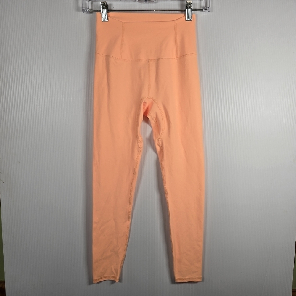 NWOT Free People Movement Never Better High Waist Leggings Bright Peach Size XS